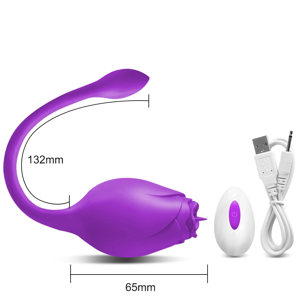 Kabelloser Vibrator mit Fernbedienung – Klitoris- und G-Punkt-Stimulator, tragbares Love Egg für Frauen (Erwachsenen-Wellness) - TD002-PU, China Mainland