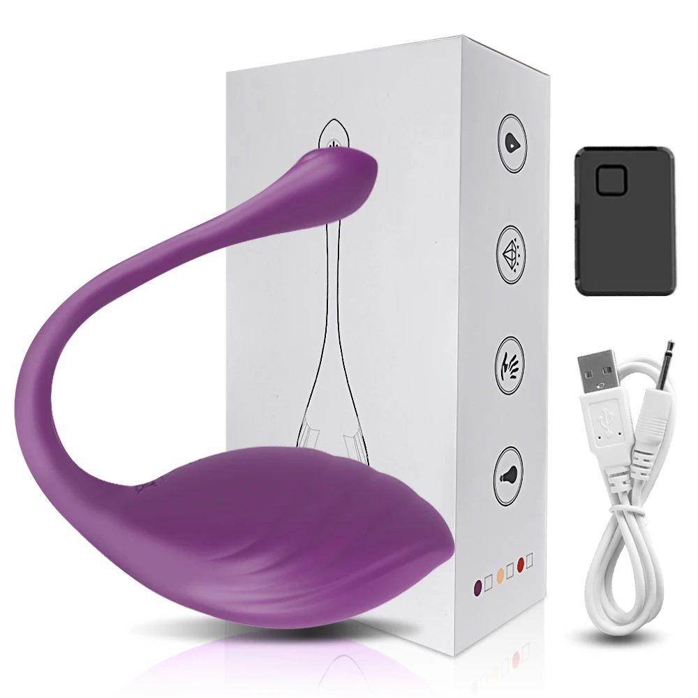Kabelloser Vibrator mit Fernbedienung – Klitoris- und G-Punkt-Stimulator, tragbares Love Egg für Frauen (Erwachsenen-Wellness) - TD019-PU-Box, China Mainland