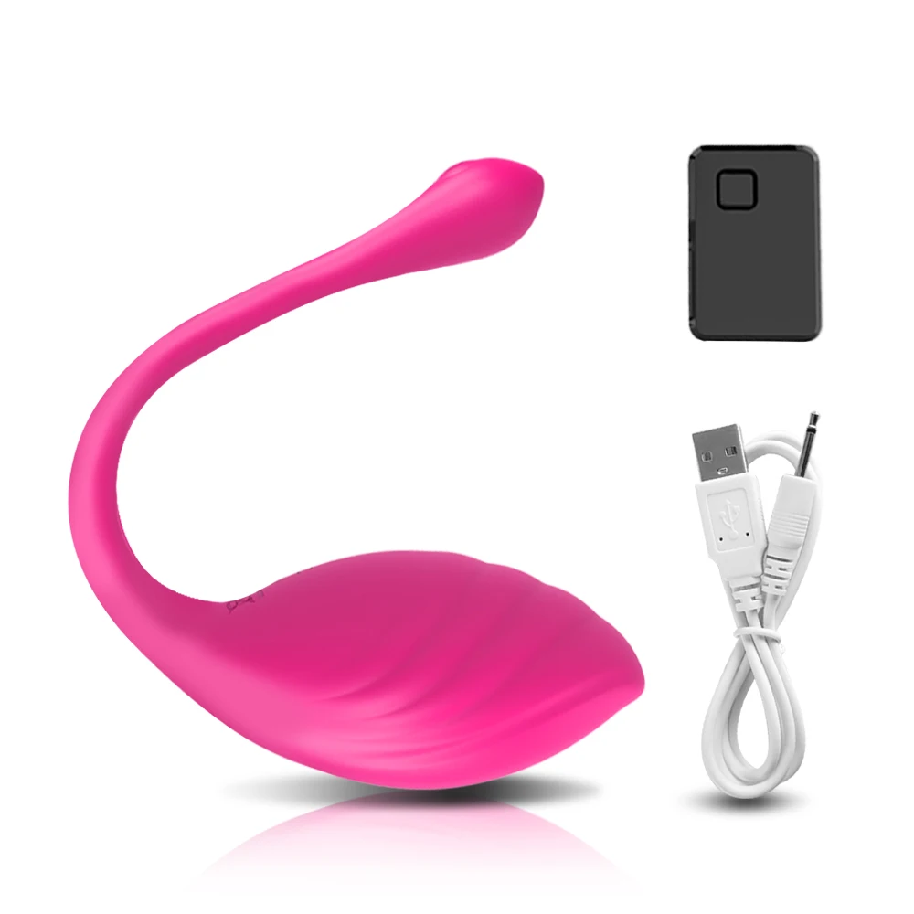 Kabelloser Vibrator mit Fernbedienung – Klitoris- und G-Punkt-Stimulator, tragbares Love Egg für Frauen (Erwachsenen-Wellness) - TD019-RD, China Mainland