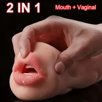 3-in-1 Masturbator für Männer – Realistische Silikon-Masturbationstasse mit Oraler-, Anal- und Klitoris-Simulation (18+) - 2 IN 1 flesh