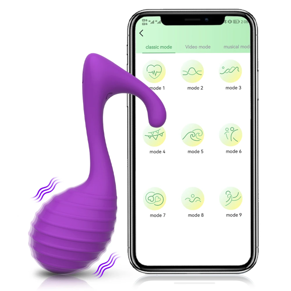 Kabelloser Vibrator mit Fernbedienung – Klitoris- und G-Punkt-Stimulator, tragbares Love Egg für Frauen (Erwachsenen-Wellness) - TD028-APP-PU, China Mainland